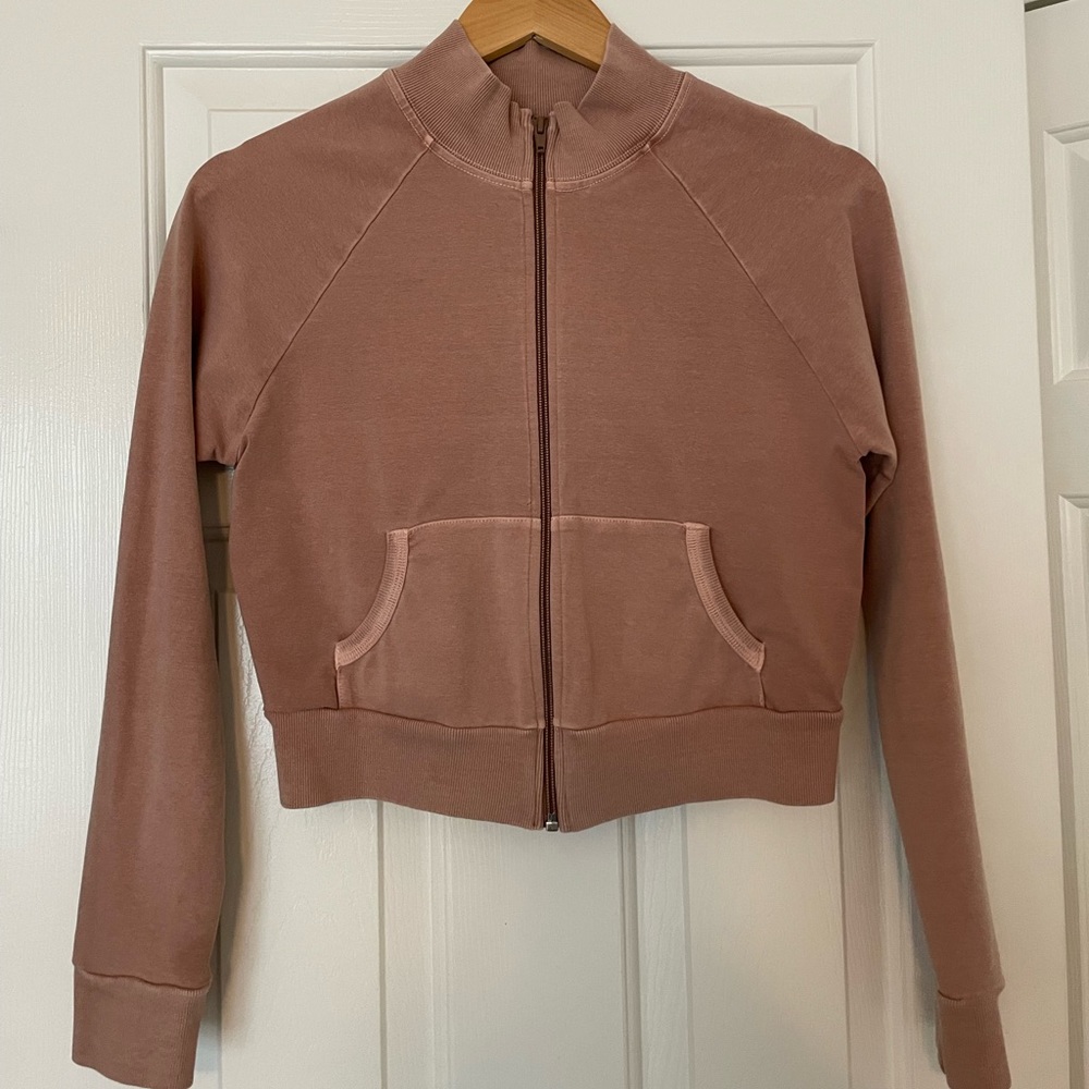SKIMS Mauve Cropped Jacket